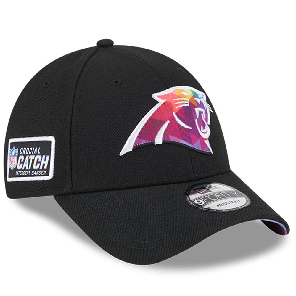 Carolina Panthers Men's Black 2023 Crucial Catch 9FORTY Adjustable Hat