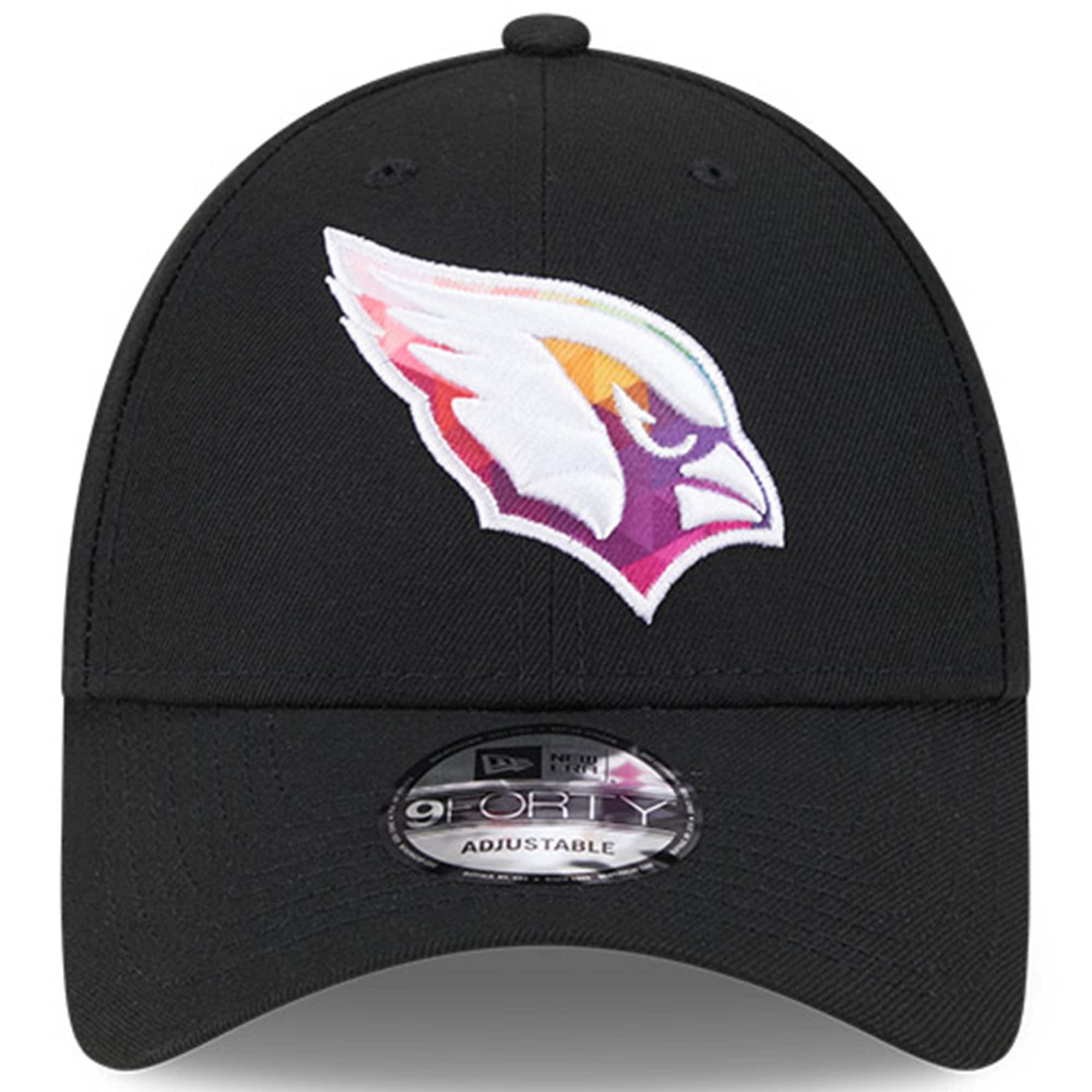 Arizona Cardinals Men's Black 2023 Crucial Catch 9FORTY Adjustable Hat