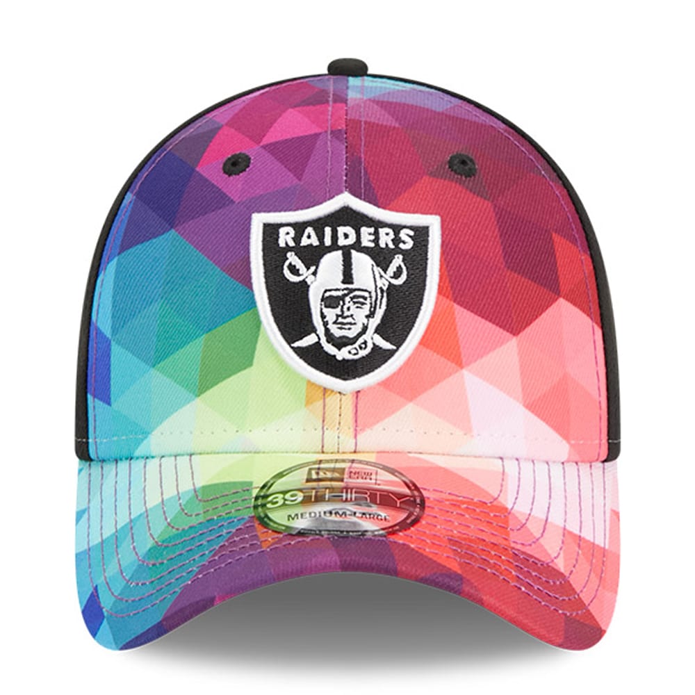 Las Vegas Raiders Men's Pink 2023 Crucial Catch 39THIRTY Flex Hat