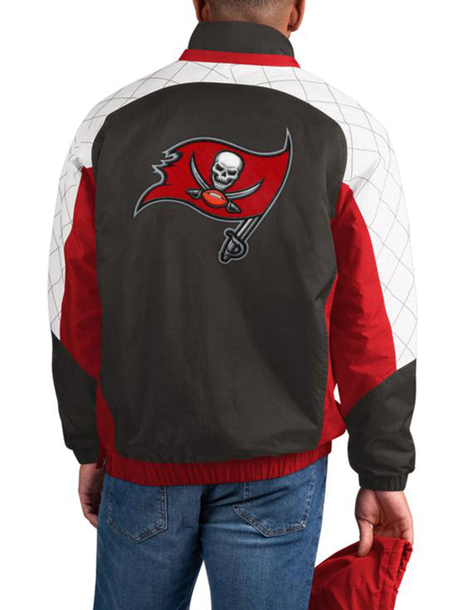 Tampa Bay Buccaneers Check Half-Snap Pullover Jacket