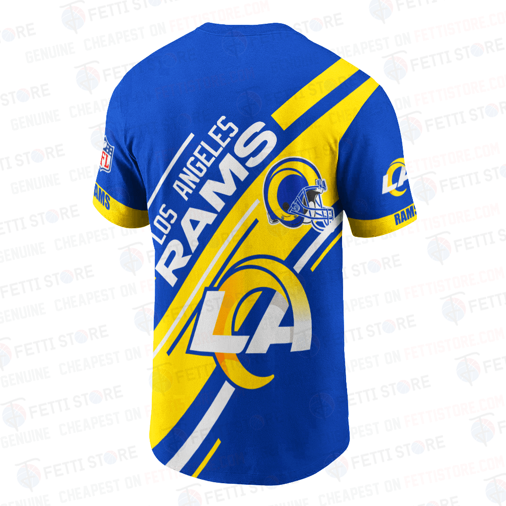 Los Angeles Rams R American Football Leauge Pattern 3D T-Shirt SH1 V2