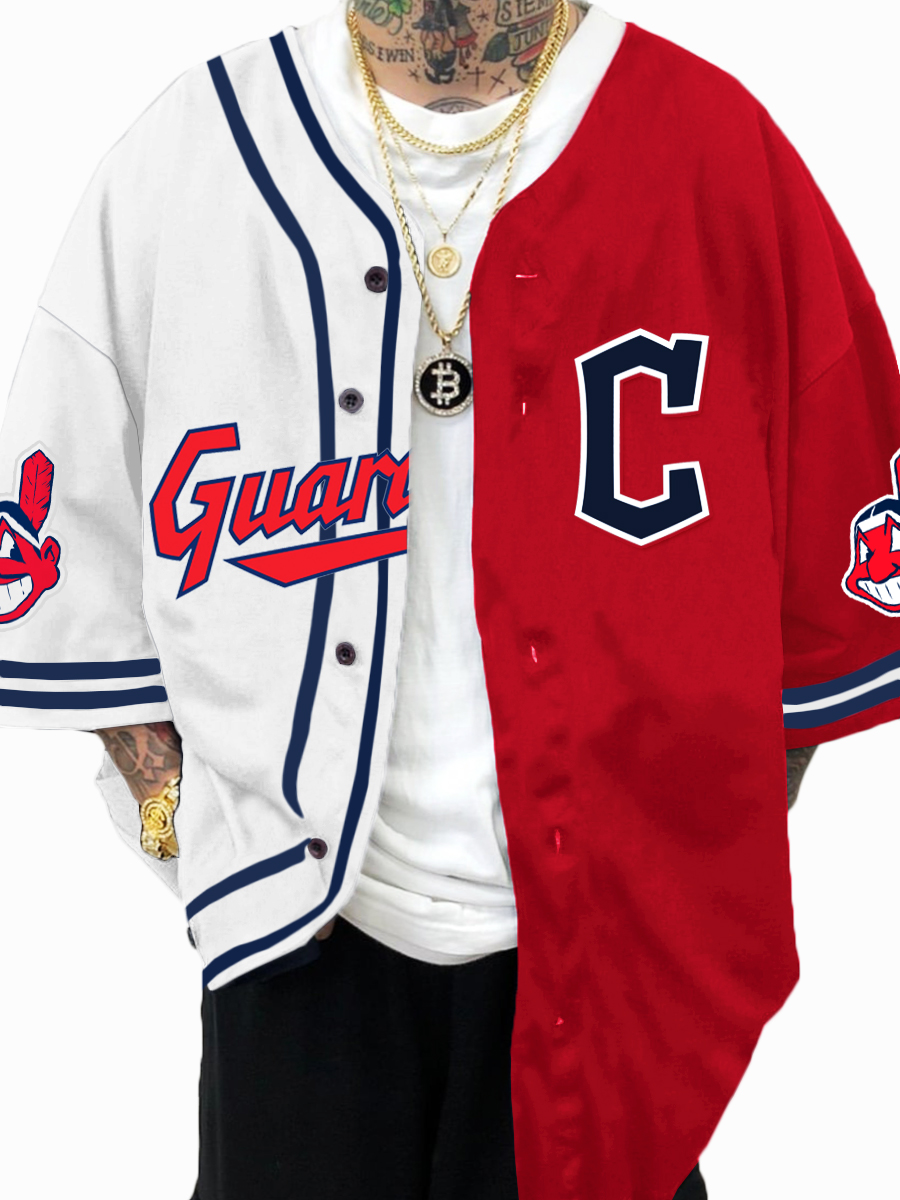 Cleveland Guardians MLB Men's Fashion Short Sleeve Jersey