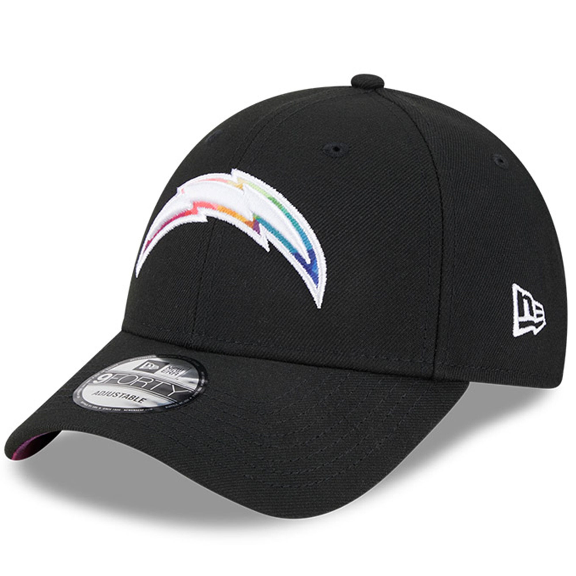 Los Angeles Chargers Men's   Black 2023  Crucial Catch 9FORTY Adjustable Hat