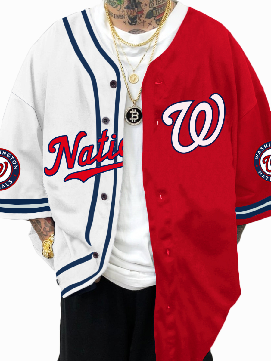 Washington Nationals MLB Men's Fashion Short Sleeve Jersey