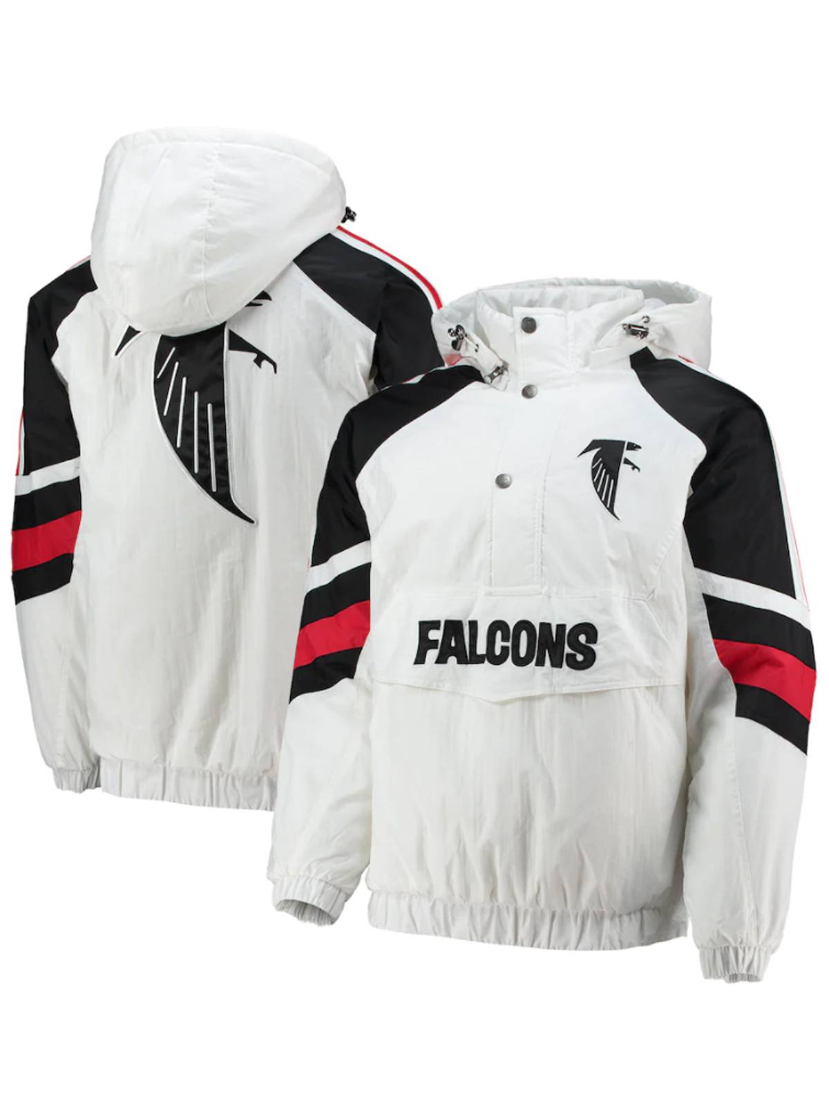 Atlanta Falcons Half-Snap Hoodie Jacket