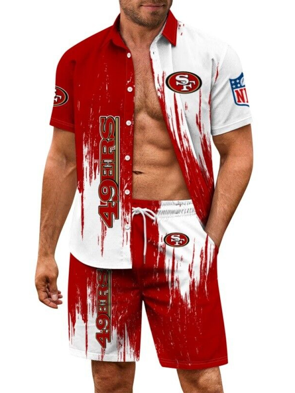 San Francisco 49ers Limited Edition Hawaiian Shirt And Shorts Two-Piece Suits