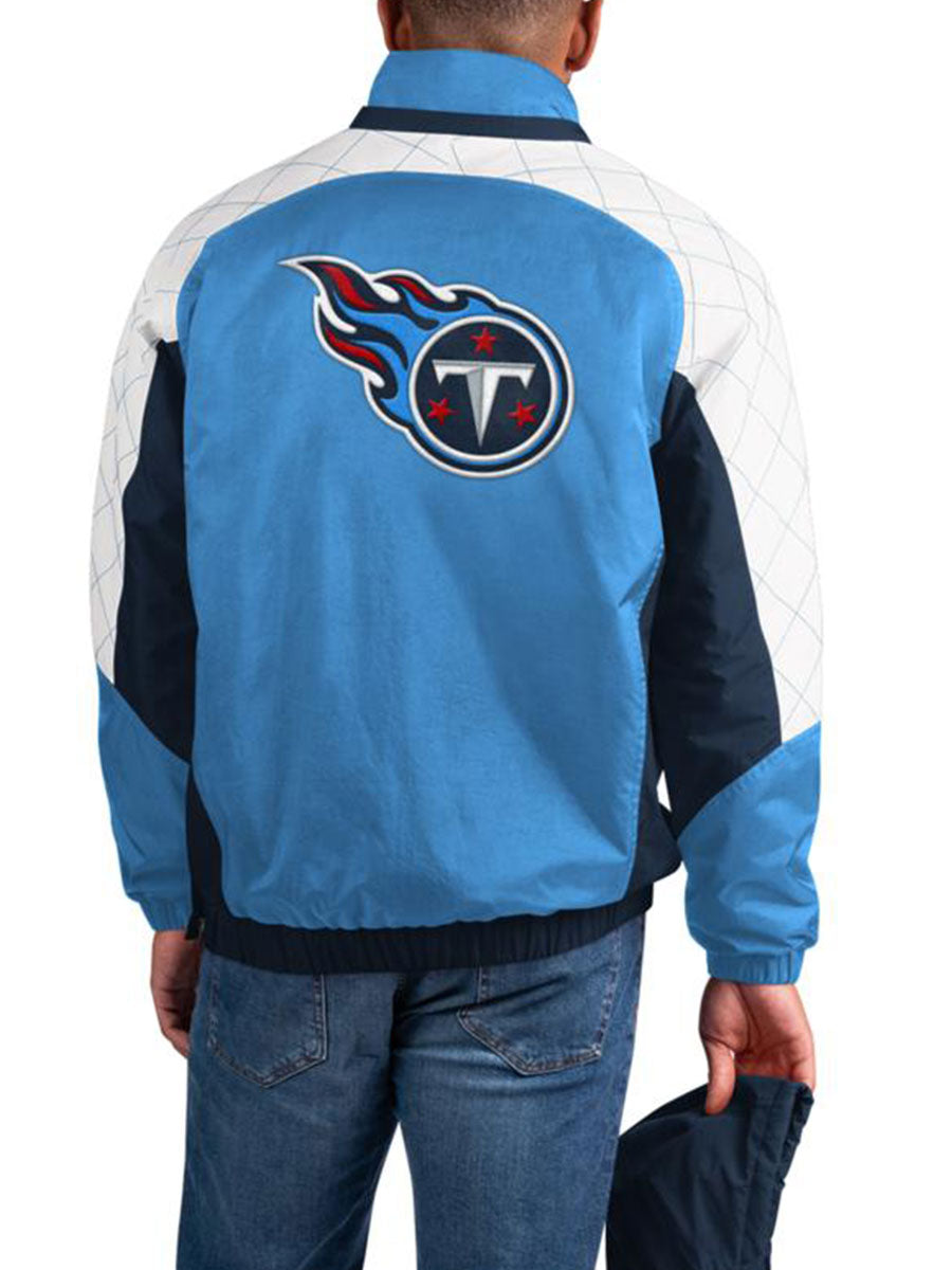 Tennessee Titans Check Half-Snap Pullover Jacket