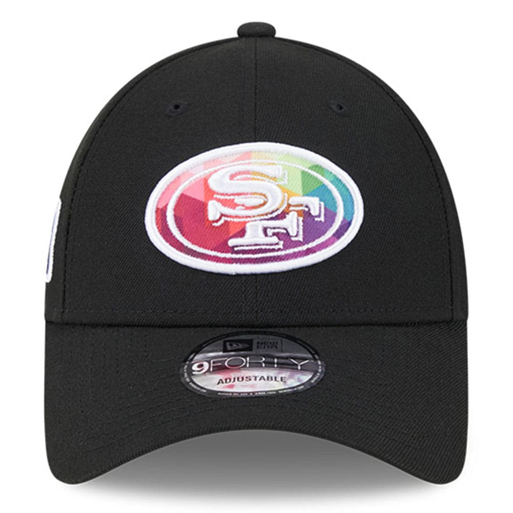 San Francisco 49ers Men's Black 2023 Crucial Catch 9FORTY Adjustable Hat