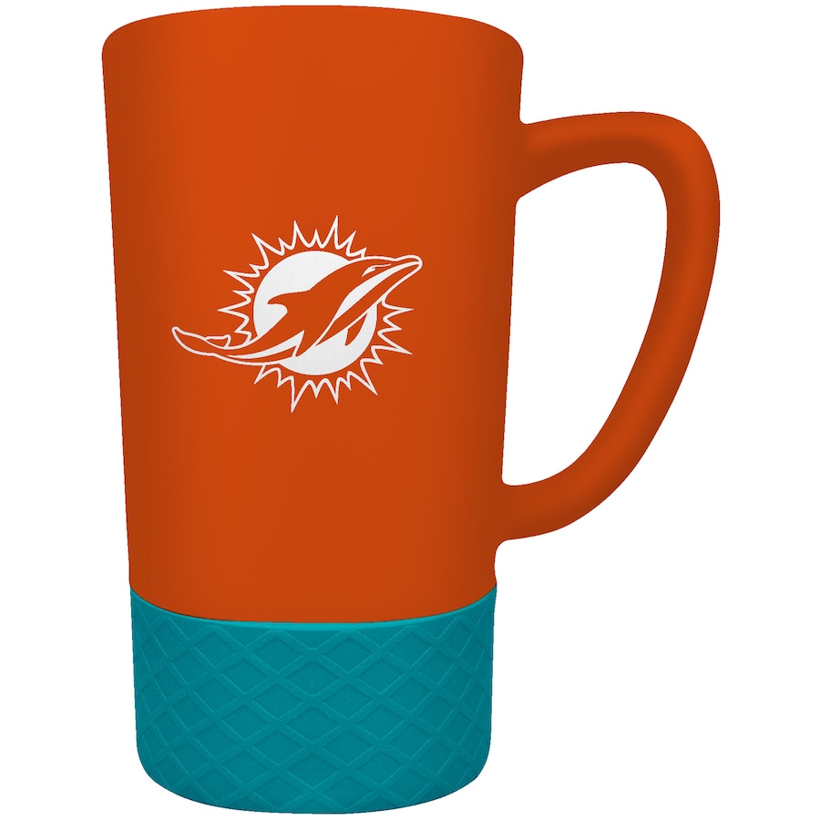 Miami Dolphins Team Logo 16oz. Laser Etched Jump Mug