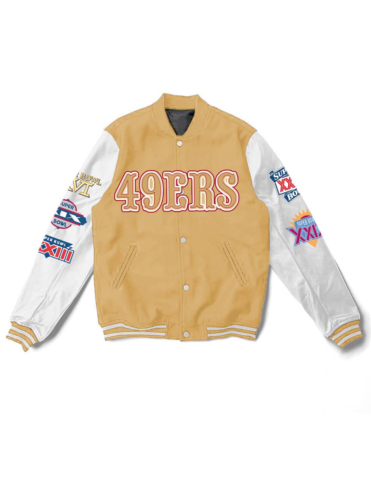 San Francisco 49ers Fashion Printed Varsity  Jacket