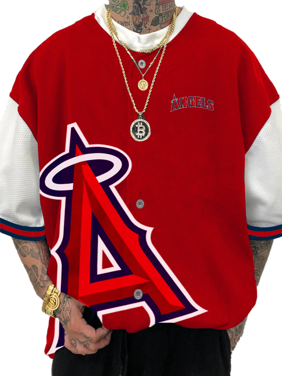 Los Angeles Angels MLB Men's Fashion Short Sleeve Jersey