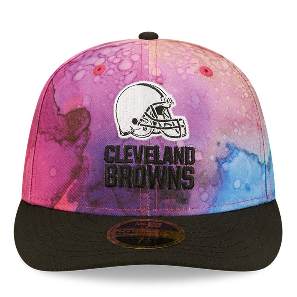 Cleveland Browns Men's Pink/Black 2022 Crucial Catch Low Profile 59FIFTY Fitted Hat