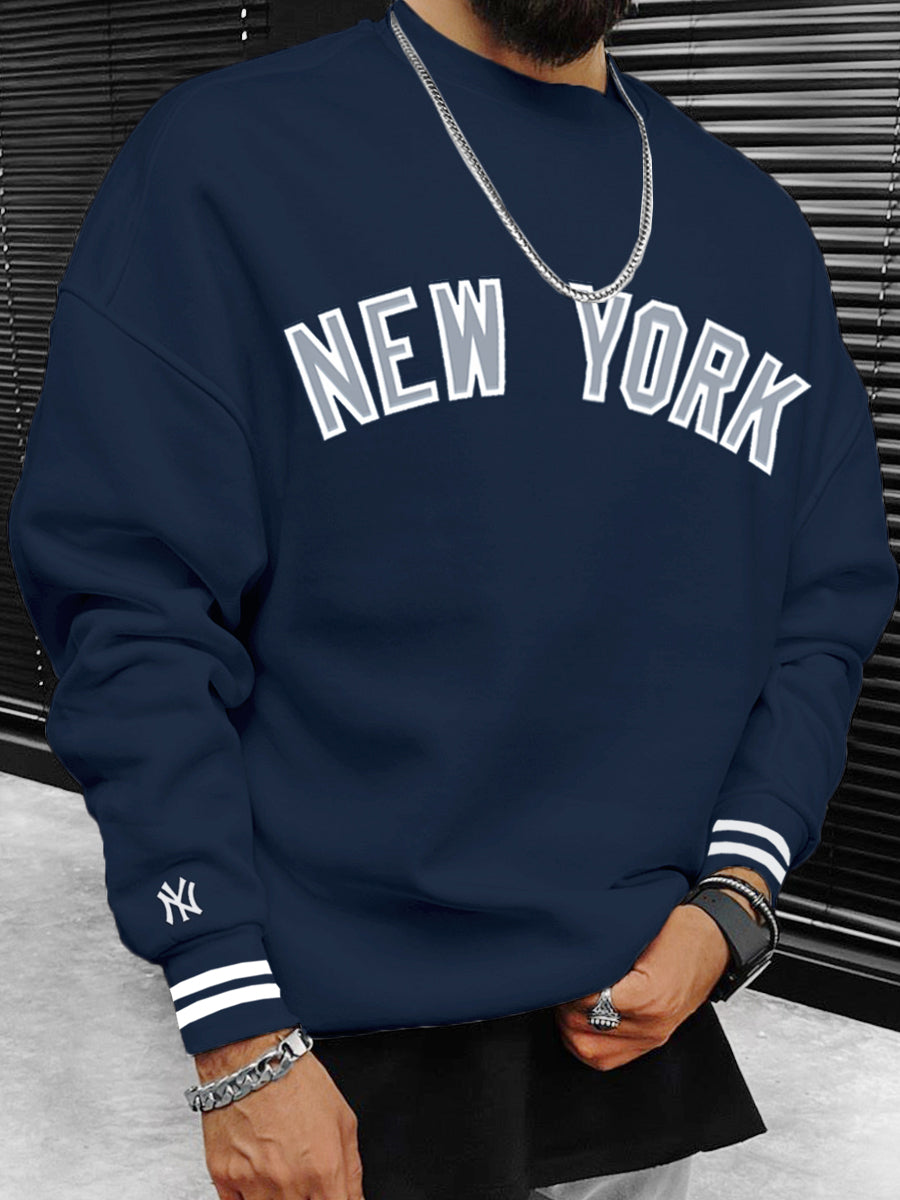New York Yankees MLB Men's Oversize Crewneck Sweatshirt