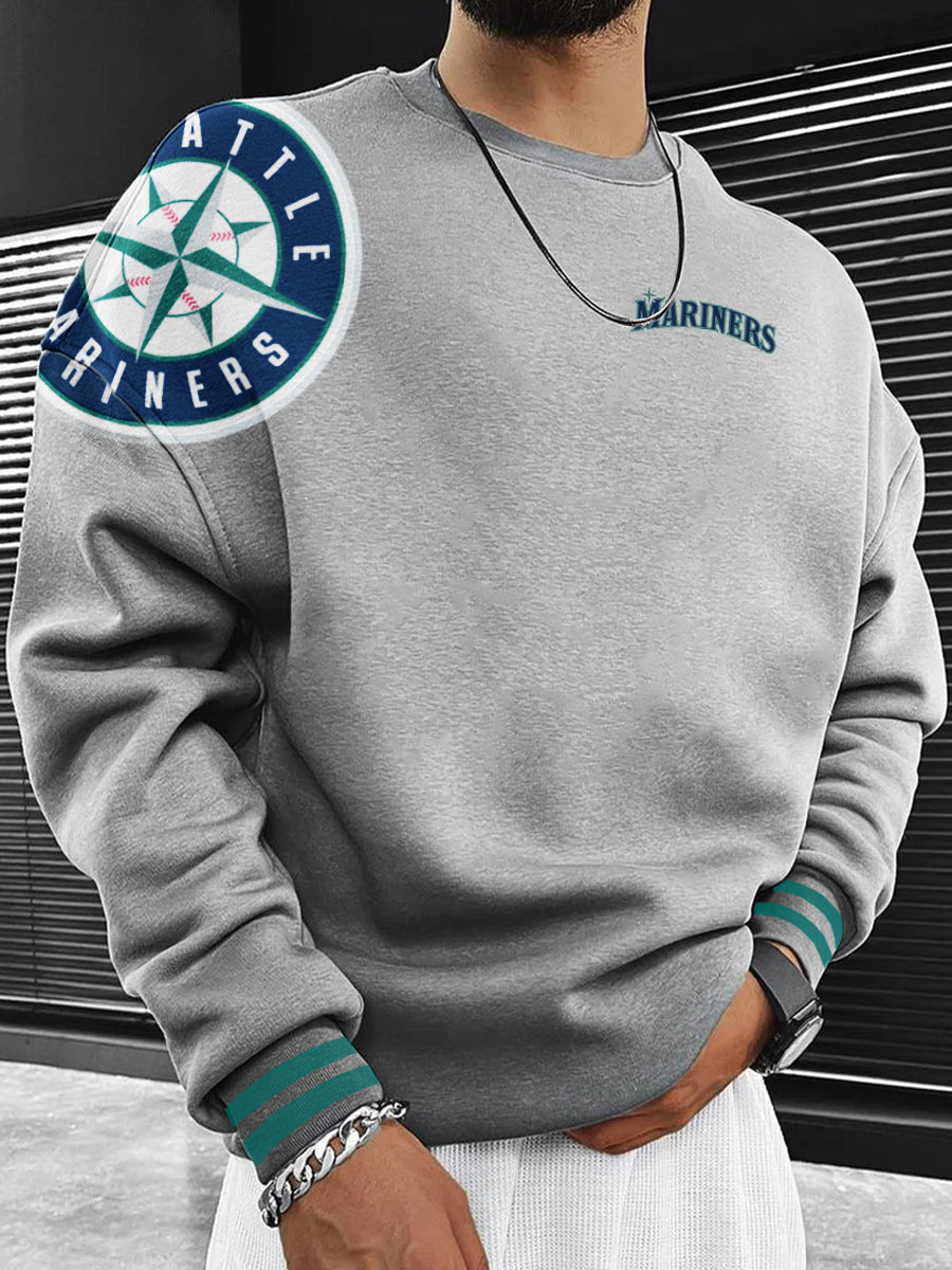 Seattle Mariners Fashion Men's Crewneck Sweatshirt