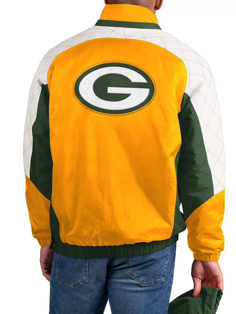 Green Bay Packers The Body Check Half-Snap Pullover Jacket