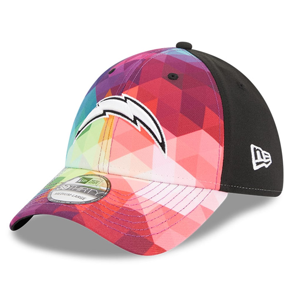 Los Angeles Chargers Men's Pink 2023 Crucial Catch 39THIRTY Flex Hat