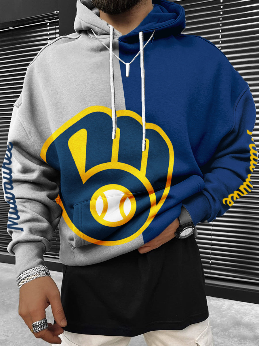 Milwaukee Brewers MLB Men's Crewneck Hooded