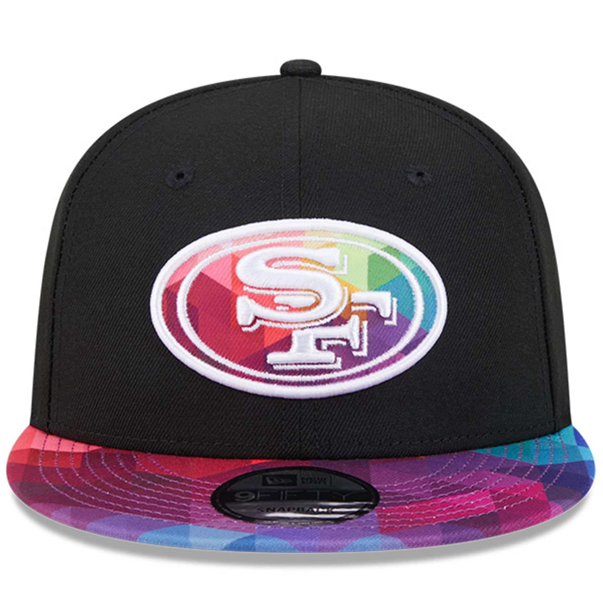 San Francisco 49ers Men's Black 2023 Crucial Catch 9FIFTY Snapback Hat