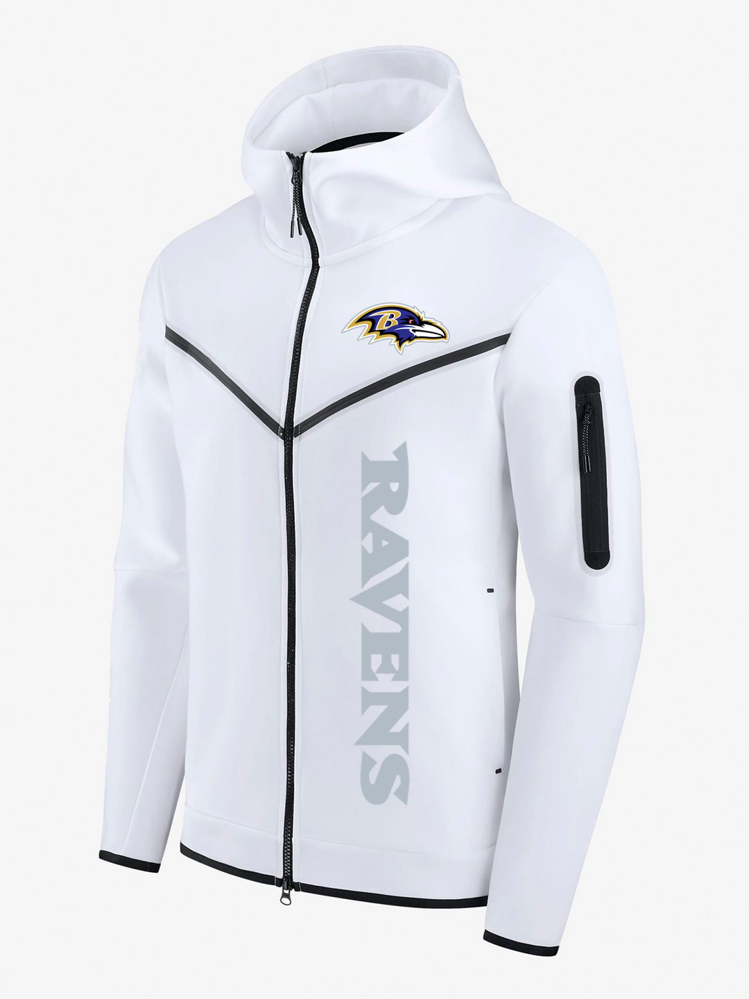Baltimore Ravens White Diamond Full-Zip Jacket