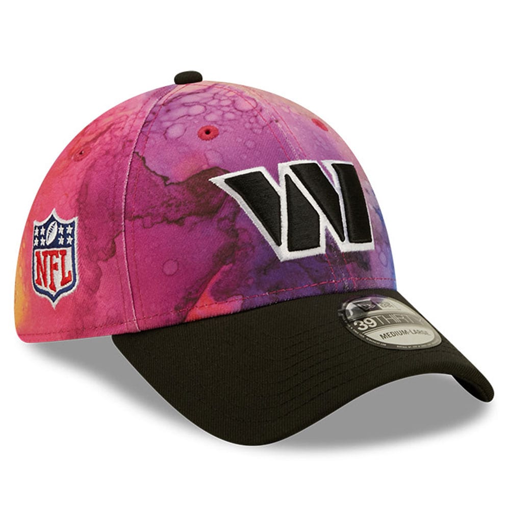 Washington Commanders Men's Pink/Black 2022 Crucial Catch 39THIRTY Flex Hat