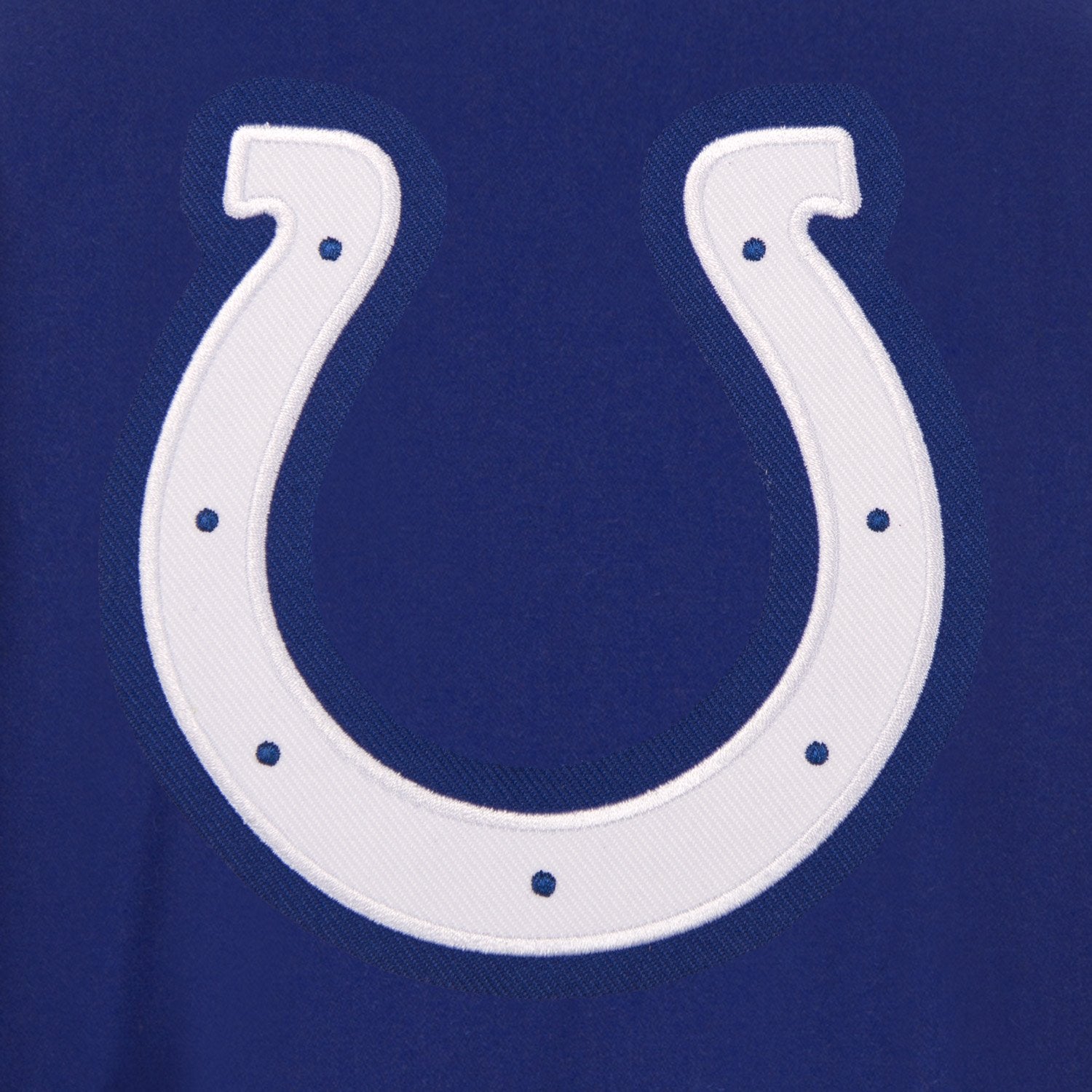 INDIANAPOLIS COLTS JH DESIGN WOOL REVERSIBLE FULL-SNAP JACKET – ROYAL