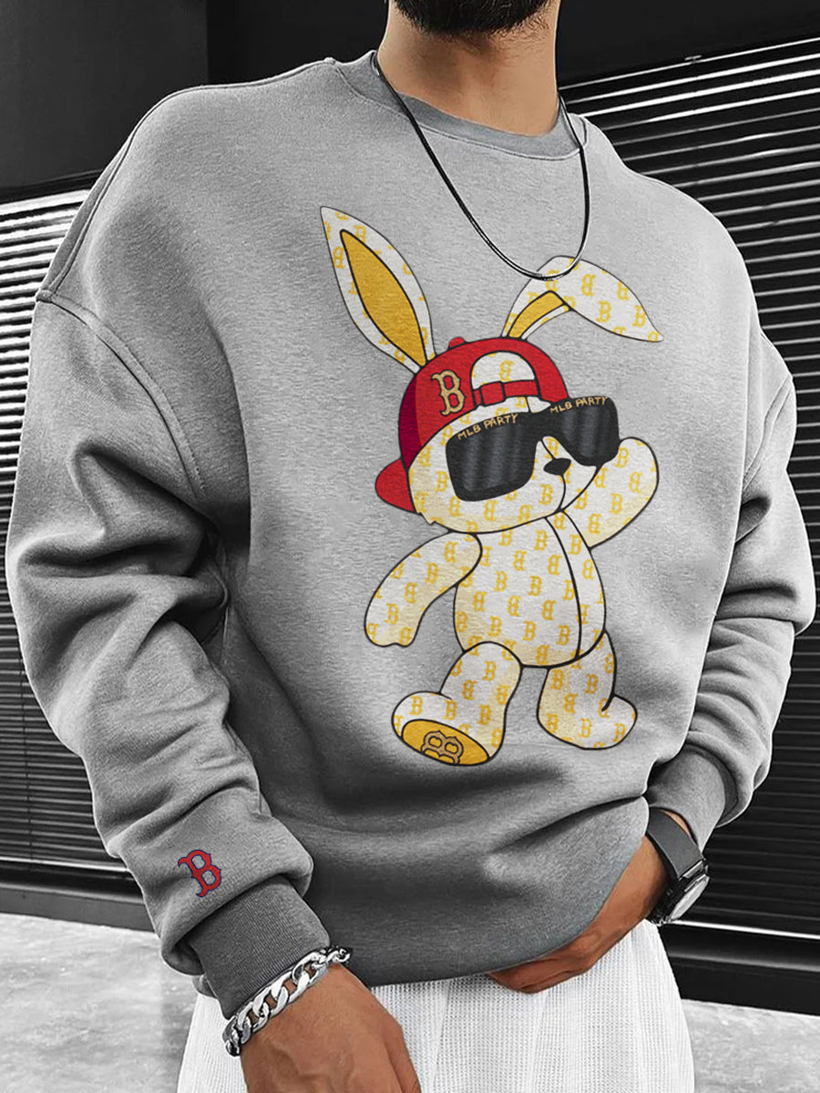 Boston Red Sox MLB Men's Oversize Crewneck Sweatshirt