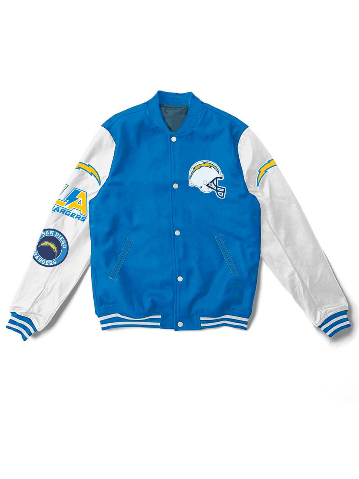 Los Angeles Chargers Fashion Printed Varsity  Jacket