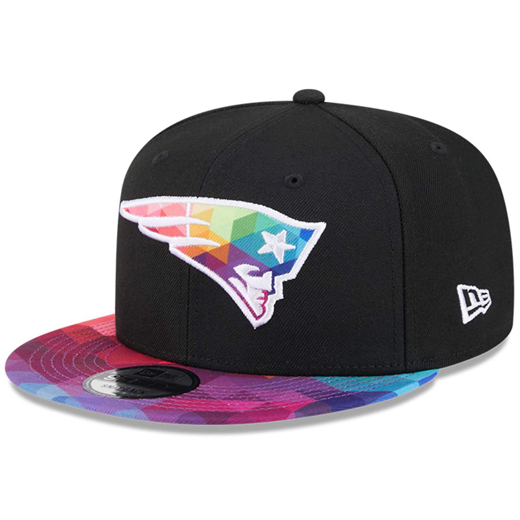 New England Patriots Men's   Black 2023  Crucial Catch 9FIFTY Snapback Hat