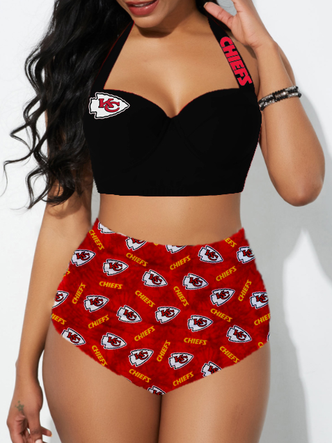 Kansas City Chiefs Sexy Print Bikini Swimsuit