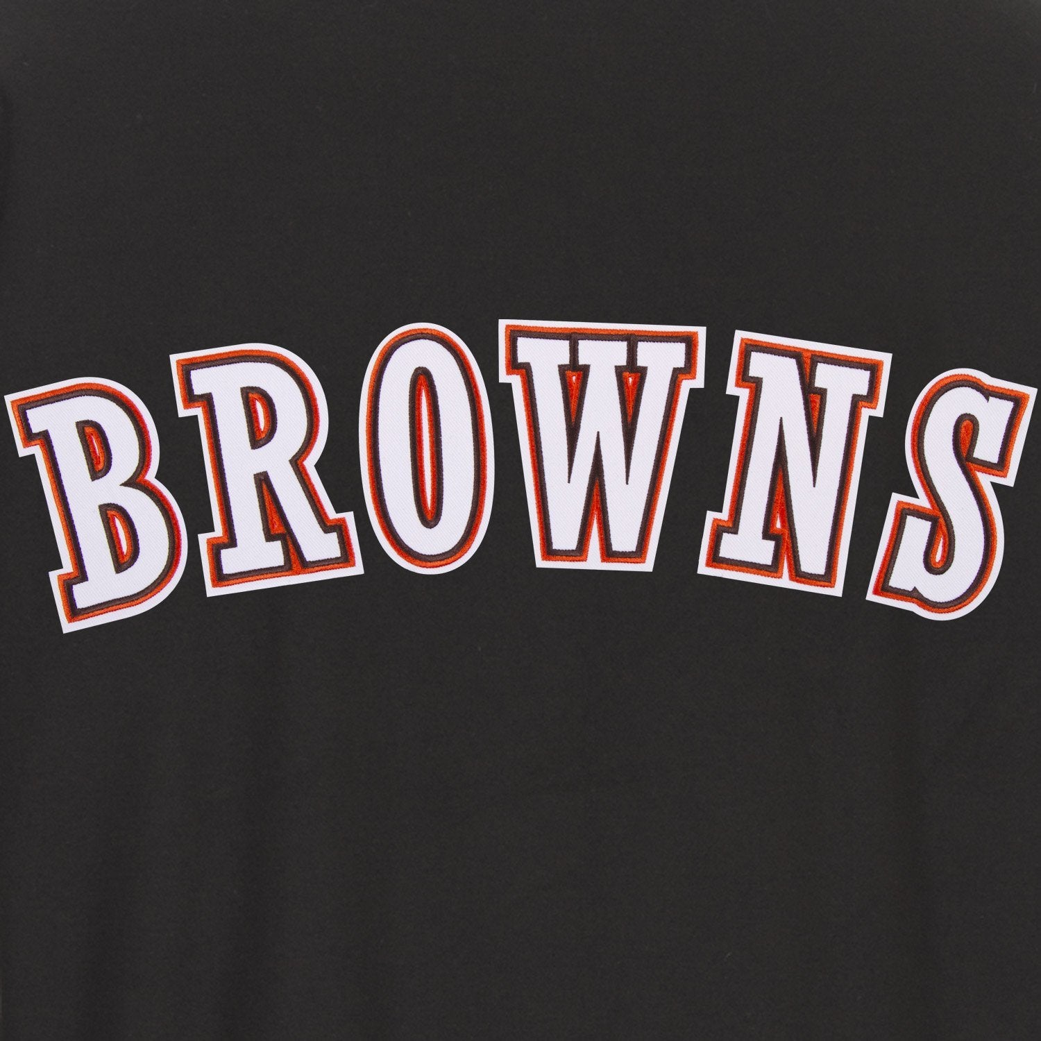 CLEVELAND BROWNS JH DESIGN WOOL REVERSIBLE FULL-SNAP JACKET – BLACK