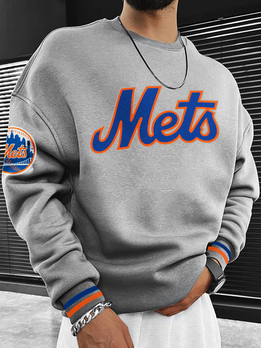 New York Mets Fashion Men's Crewneck Sweatshirt