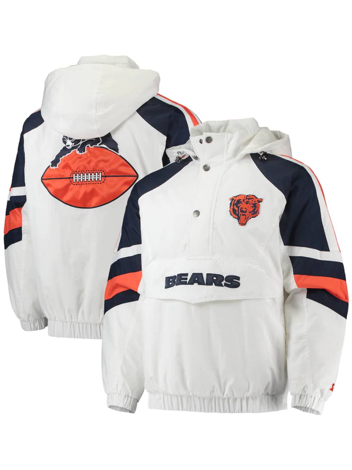 Chicago Bears Half-Snap Hoodie Jacket