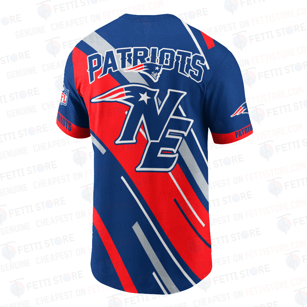 New England Patriots American Football Leauge Pattern 3D T-Shirt SH1 V2