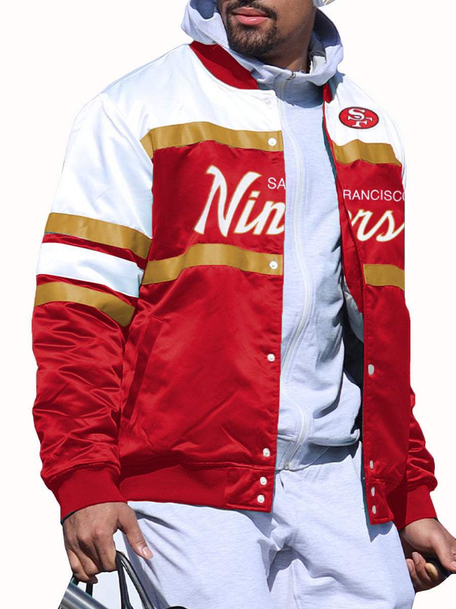 San Francisco 49ers Special Script Heavyweight Satin Jacket