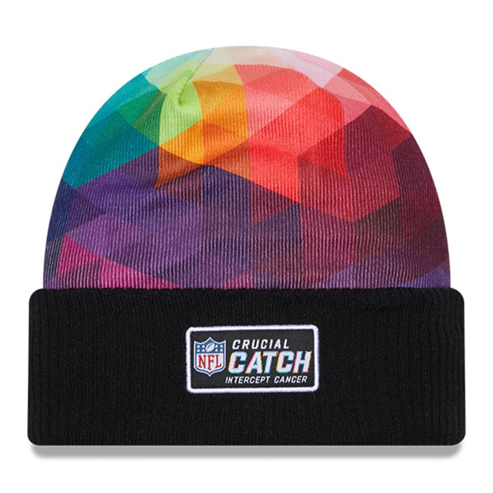 Carolina Panthers Men's Black 2023 Crucial Catch Cuffed Knit Hat