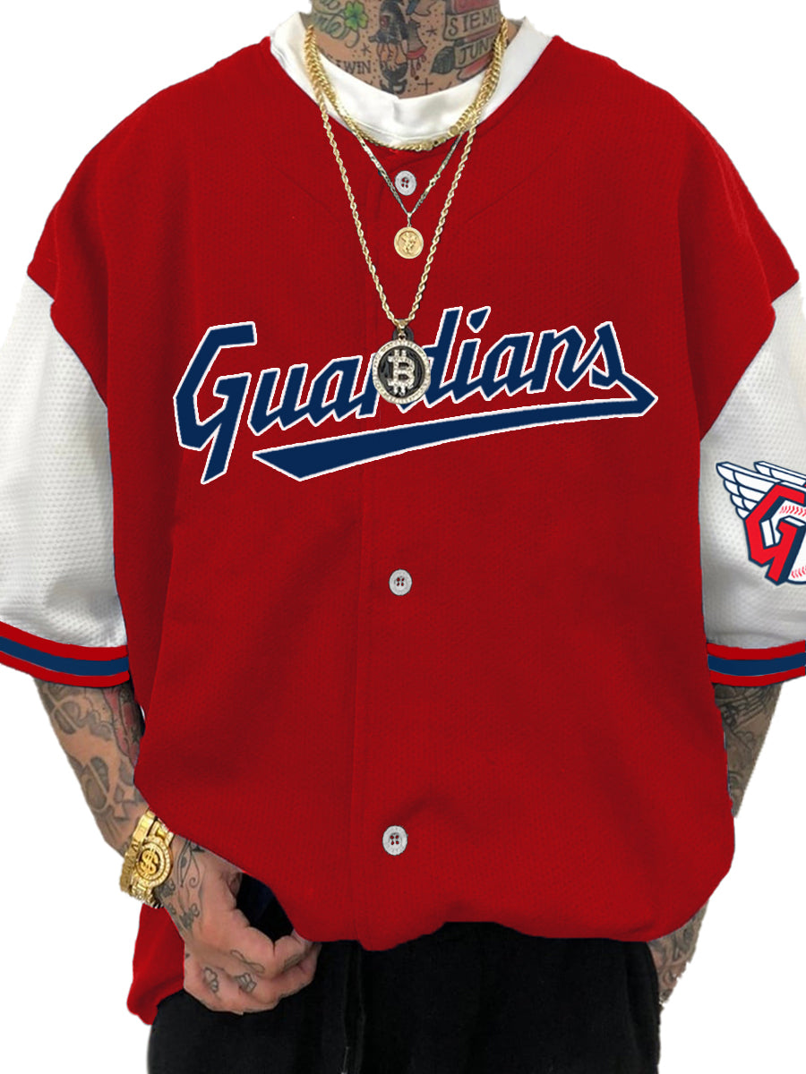 Cleveland Guardians Fashion Men's Fashion Short Sleeve Jersey
