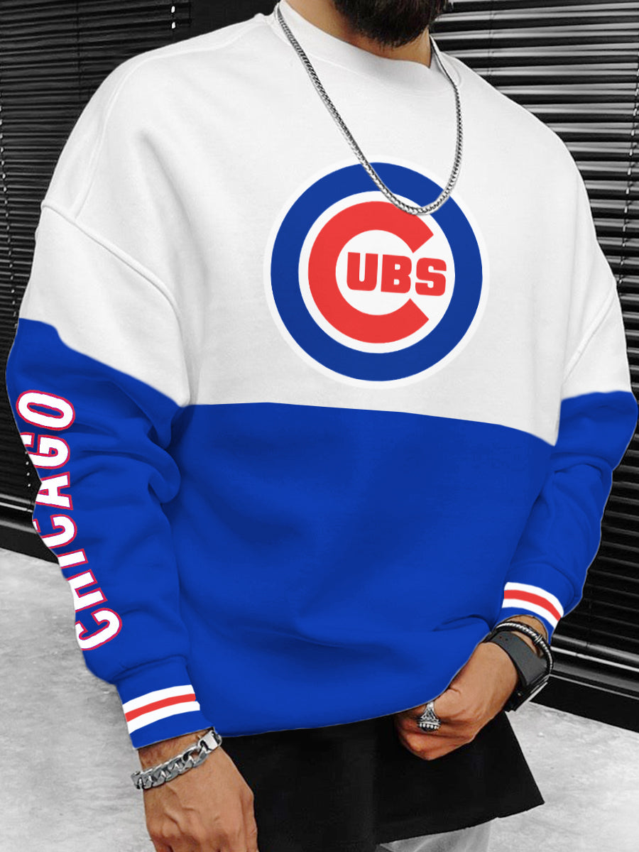 Chicago Cubs MLB Men's Oversize Crewneck Sweatshirt