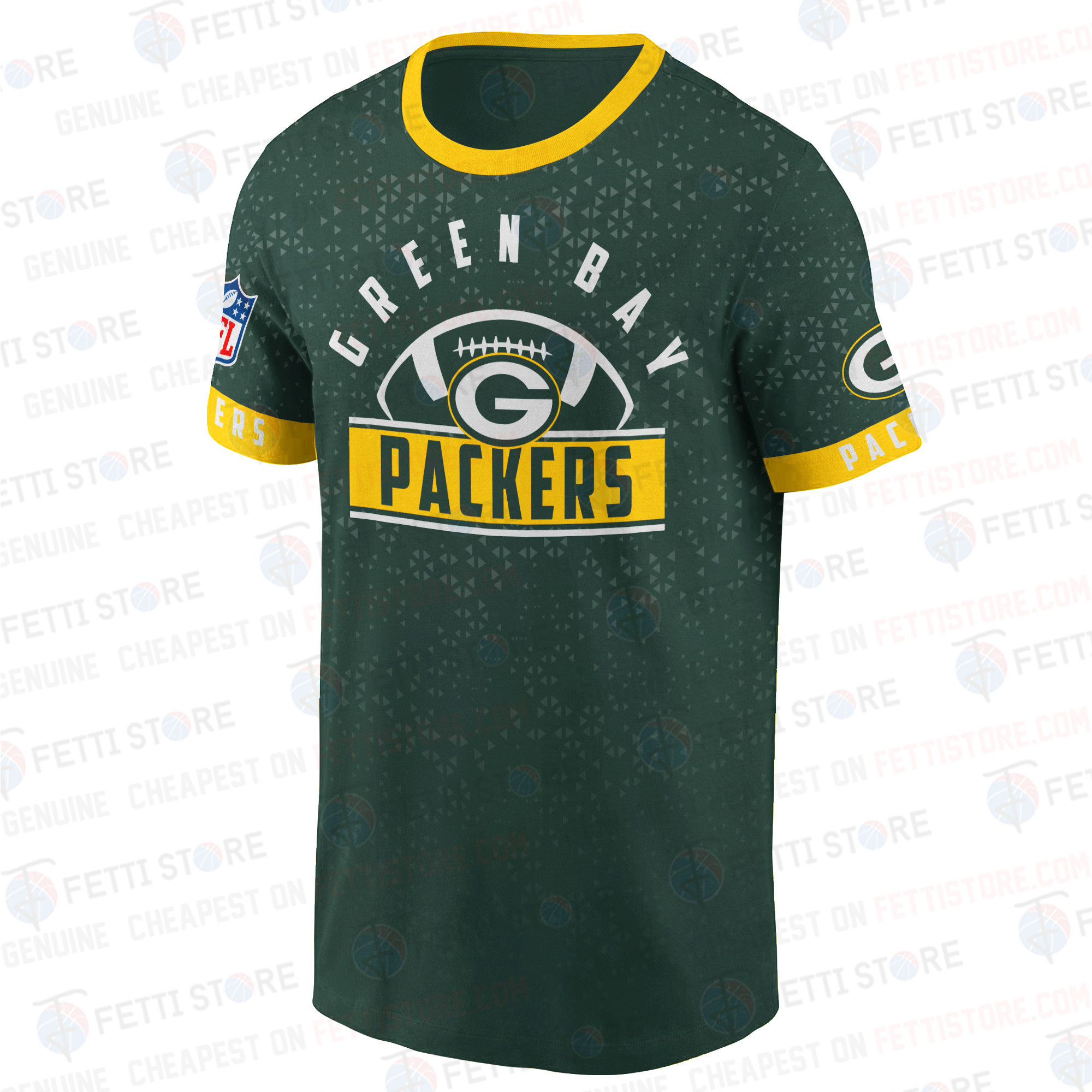 Green Bay Packers American Football Leauge Pattern 3D T-Shirt SH1