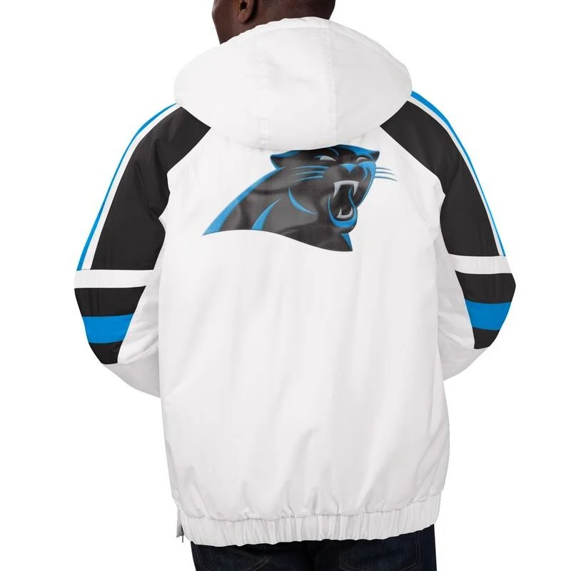 Carolina Panthers Half-Snap Hoodie Jacket