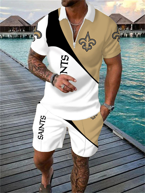 New Orleans Saints Limited Edition Polo Shirt And Shorts Two-Piece Suits