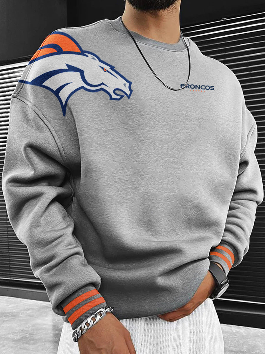 Denver Broncos Printed Unisex Casual Sweatshirt