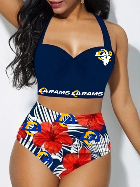 Los Angeles Rams Sexy Print Bikini Swimsuit