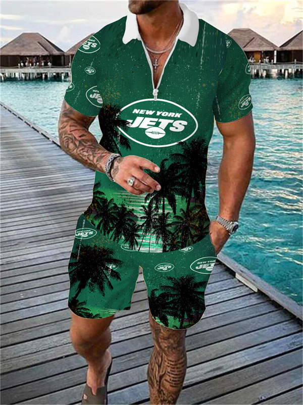 New York Jets Limited Edition Polo Shirt And Shorts Two-Piece Suits