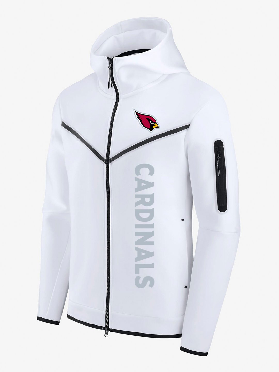Arizona Cardinals White Diamond Full-Zip Jacket