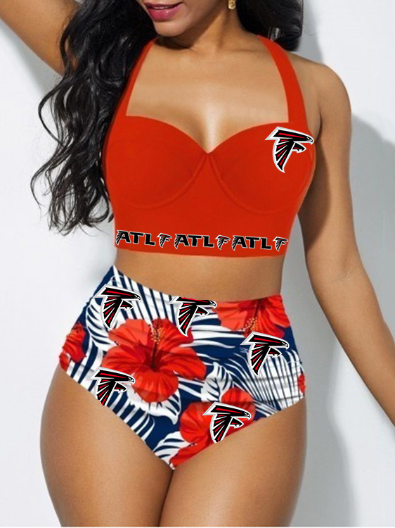 Atlanta Falcons Sexy Print Bikini Swimsuit