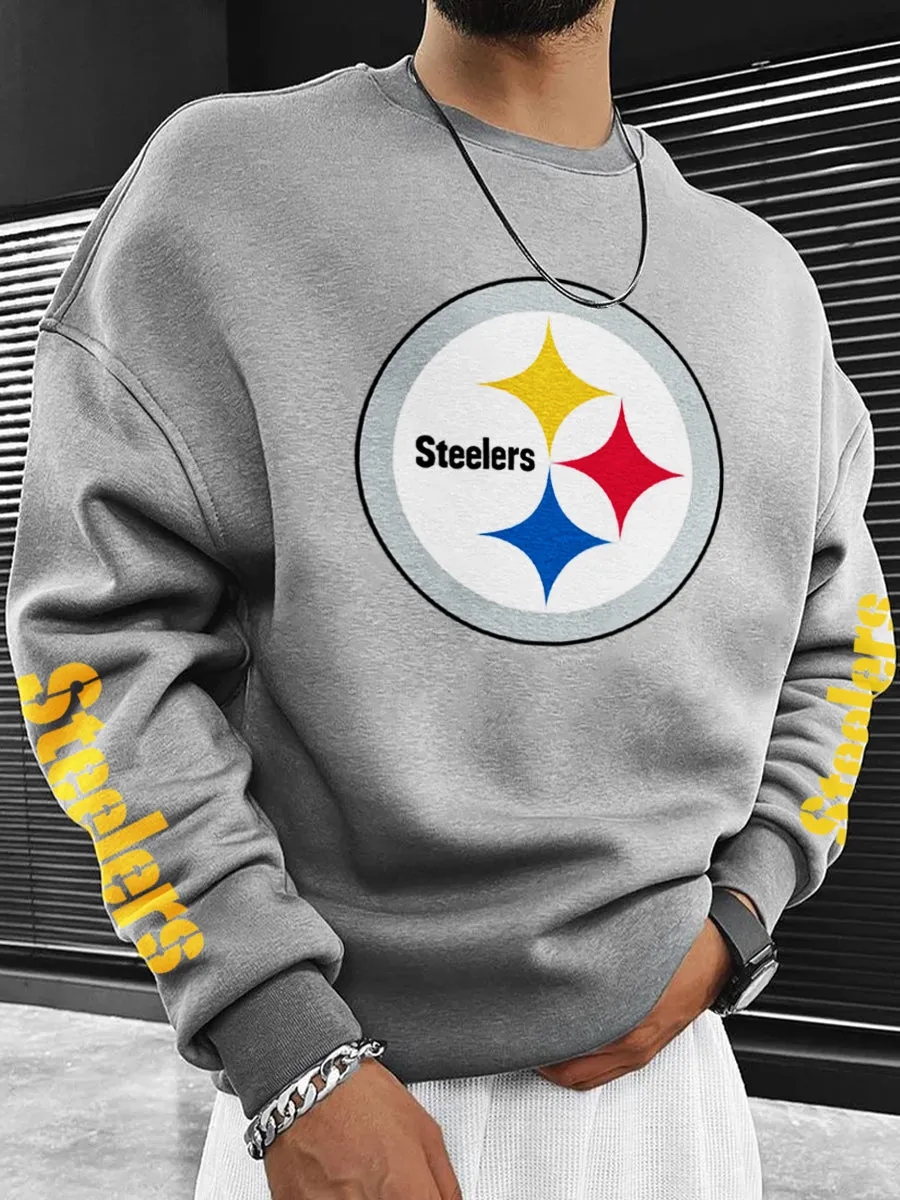 Pittsburgh Steelers Printed Unisex Casual Sweatshirt