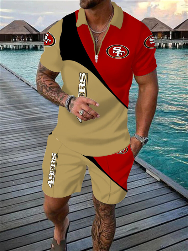 San Francisco 49ers Limited Edition Polo Shirt And Shorts Two-Piece Suits