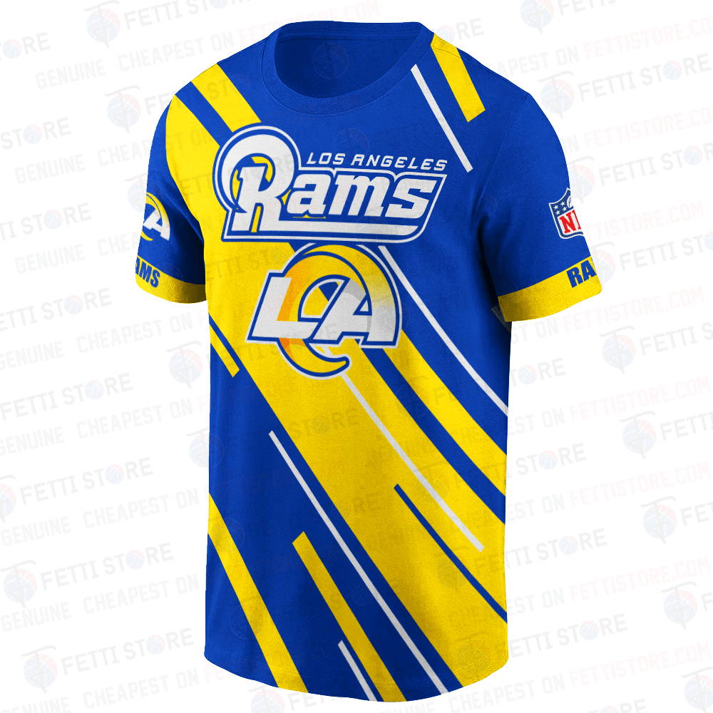 Los Angeles Rams R American Football Leauge Pattern 3D T-Shirt SH1 V2