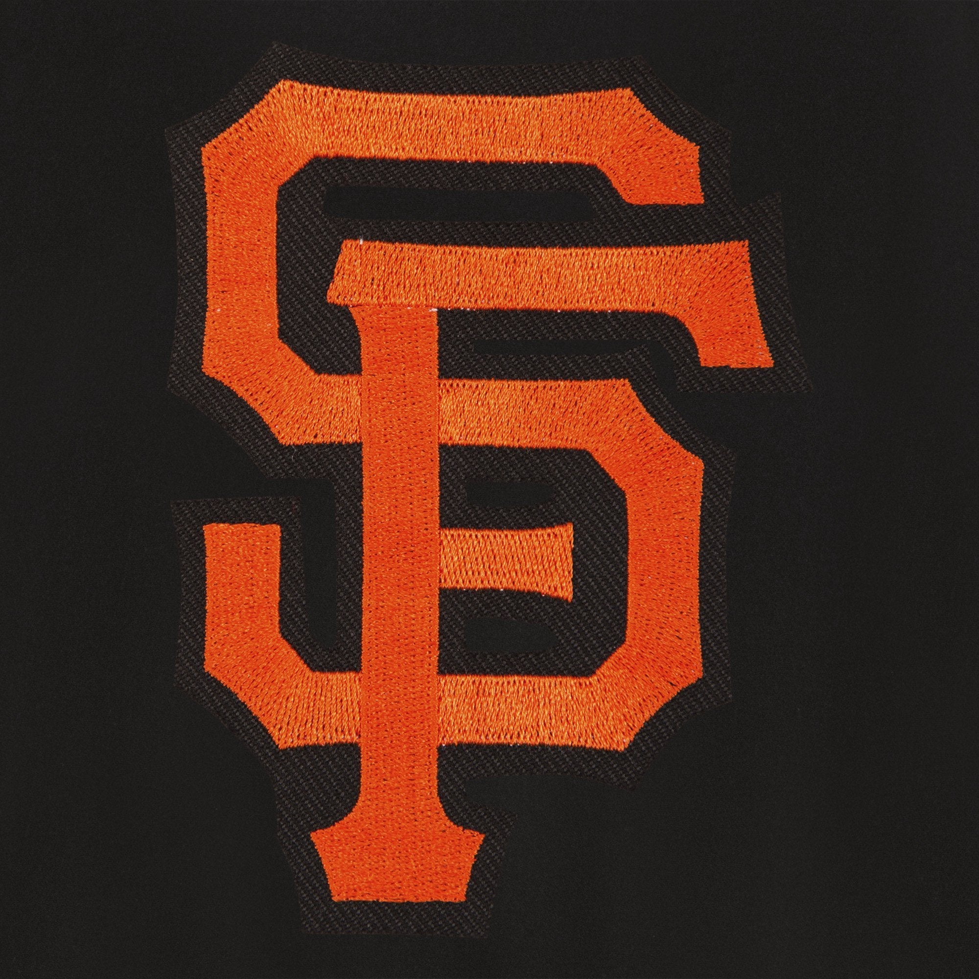 SAN FRANCISCO GIANTS REVERSIBLE WOOL JACKET - BLACK