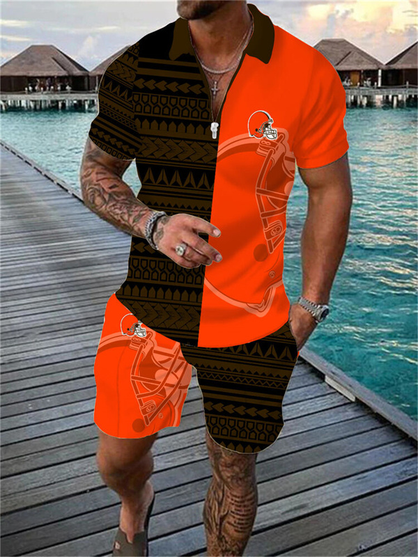 Cleveland Browns Limited Edition Polo Shirt And Shorts Two-Piece Suits